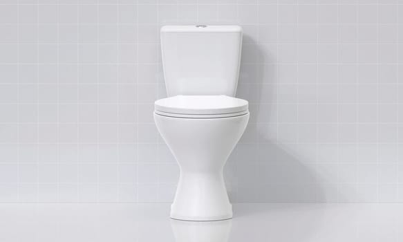 Toilet bowl in the bathroom