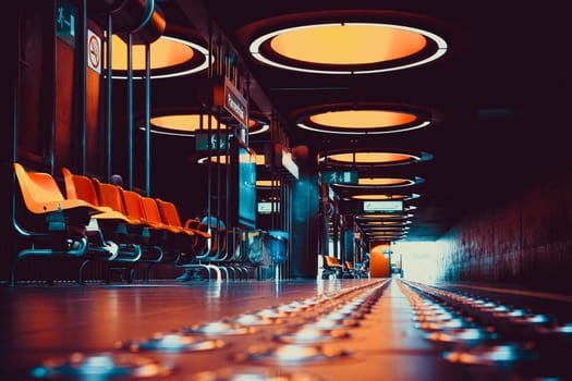 Brussels, Belgium, September 23rd 2024: View on Pannenhuis metro station in Laeken, Brussels