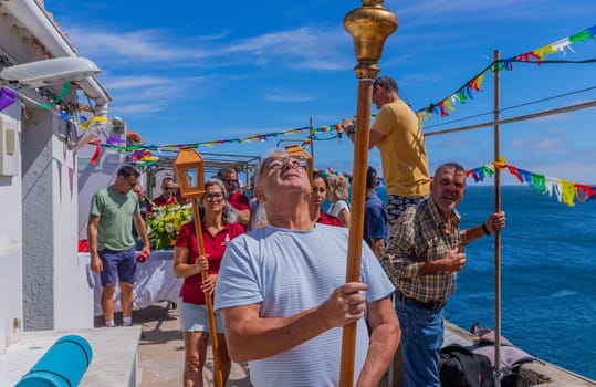 Berlenga island, Portugal: June 22, 2024: Festival in Honor of Saint John the Baptist, in Berlenga island, Peniche. Portugal