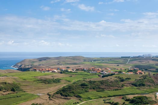 Cantabria region countryside landscape, Spain. Spanish panorama