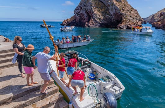 Berlenga island, Portugal: June 22, 2024: Festival in Honor of Saint John the Baptist, in Berlenga island, Peniche. Portugal