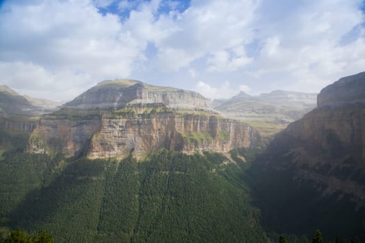 Ordesa valley view. Ordesa and Monte Perdido National Park, view. Pyrenees, Spain