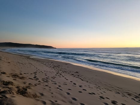 Galician beach landscape, Galicia, Spain. Do Rostro beach. Spanish landscape