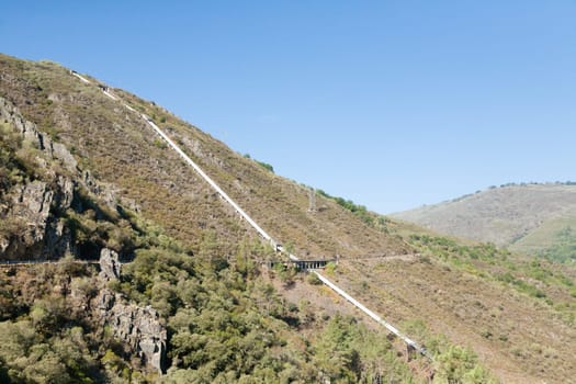 Ribeira Sacra beautiful landscape, Galicia, Spain panorama.