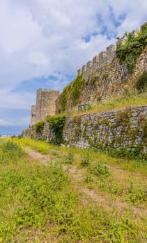 Detail of the ruined castle of Montemor-o-Velho, Portugal