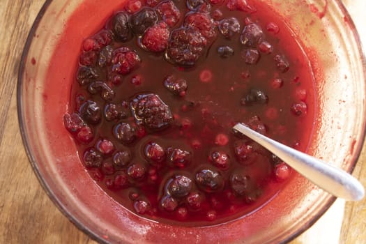fruits of the forest cooked in their sauce