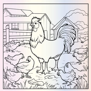 Farm Animal Coloring Pages Drawing For Kids
