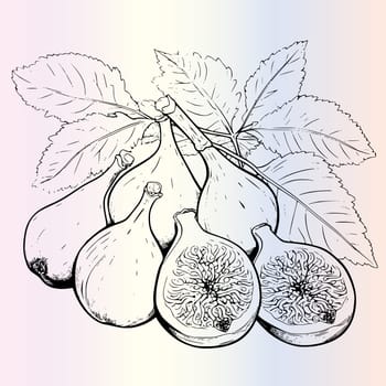 Fig Coloring Pages for Kids