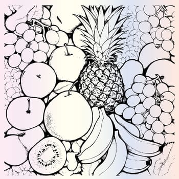 Fruits  Coloring Pages for Kids