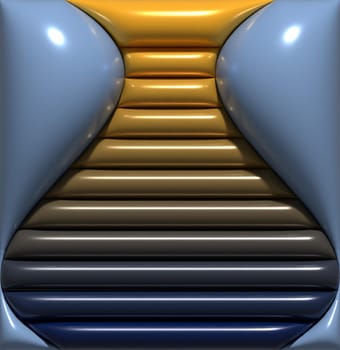 Abstract background with shiny surface, 3D rendering illustration