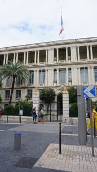 Nice, France - September 22, 2024: Palais de la Prefecture or Prefectural Palace at Nice, France
