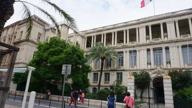 Nice, France - September 22, 2024: Palais de la Prefecture or Prefectural Palace at Nice, France