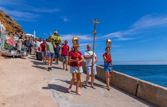 Berlenga island, Portugal: June 22, 2024: Festival in Honor of Saint John the Baptist, in Berlenga island, Peniche. Portugal