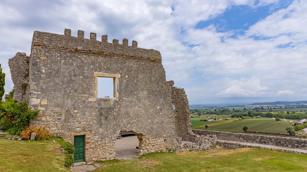 Detail of the ruined castle of Montemor-o-Velho, Portugal