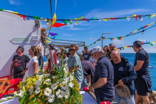 Berlenga island, Portugal: June 22, 2024: Festival in Honor of Saint John the Baptist, in Berlenga island, Peniche. Portugal