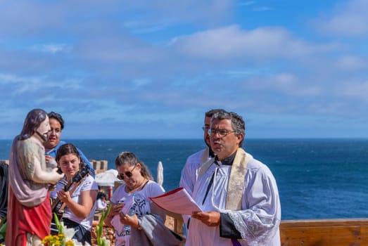 Berlenga island, Portugal: June 22, 2024: Festival in Honor of Saint John the Baptist, in Berlenga island, Peniche. Portugal