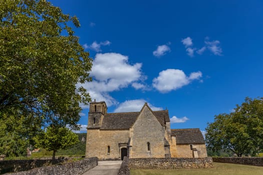 Vezac church near Beynac, along Dordogne river in Perdigord region, Nouvelle Aquitaine, France