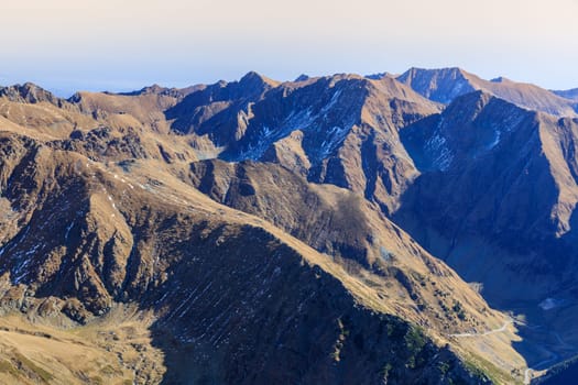 mountain landscape in the Fagaras Mountains, Romania