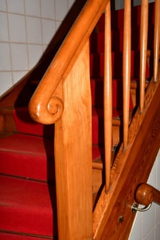 old stair railings in a German house