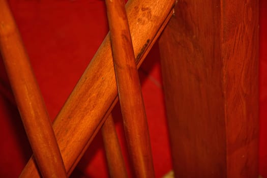 old stair railings in a German house