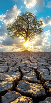 Human Rights Damage Lost in Climate Crisis . AI generative.