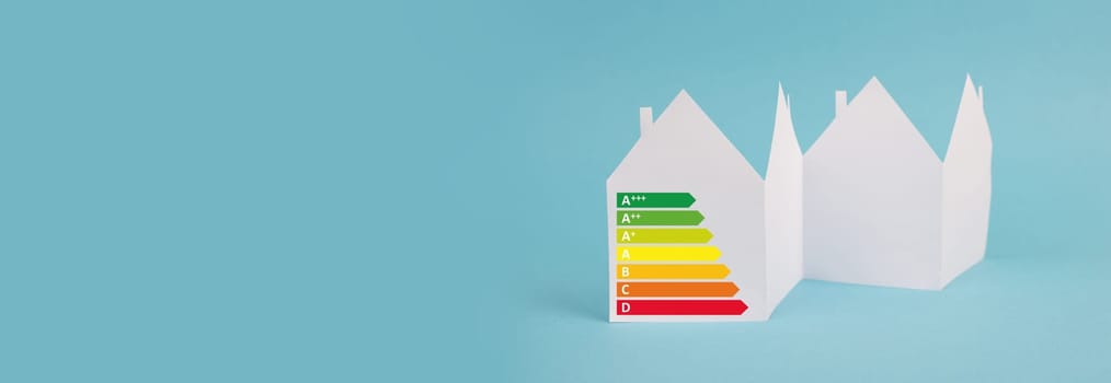 House with power consumption graphic, renewable substainable energy, solar electricity, green co2 footprint, carbon emission, eco friendly lifestyle