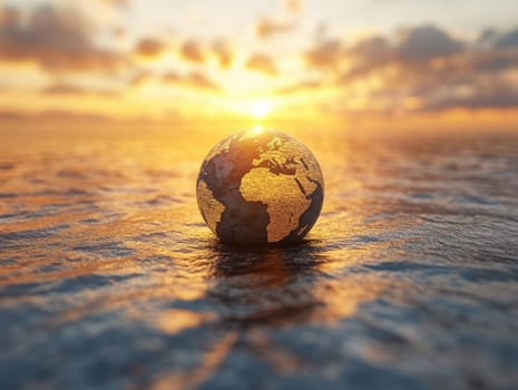 Human Rights Damage Lost in Climate Crisis . AI generative.