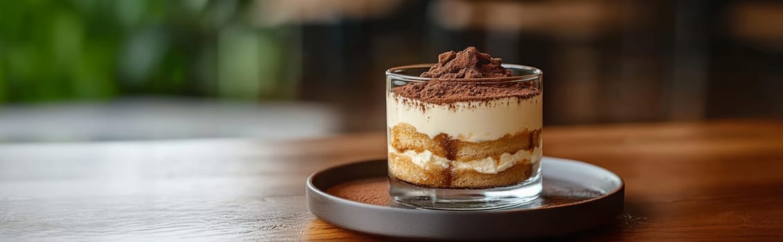Tasty tiramisu. AI generative.