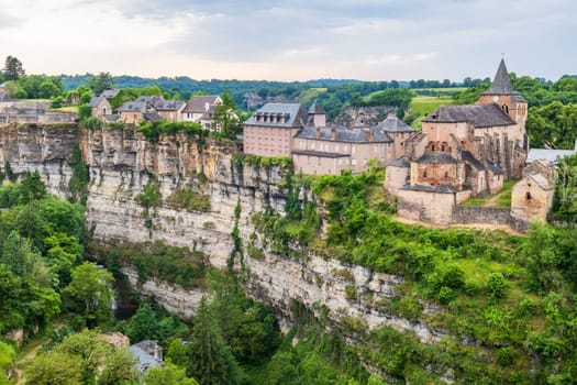 The Trou de Bozouls, cliffside village in Aveyron, Occitanie, France
