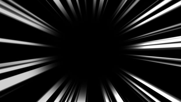 Anime style speed lines. Computer generated 3d render