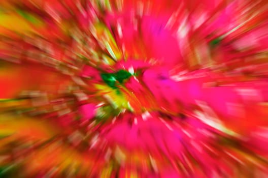 Top view of radial blur watercolor painting painted background.