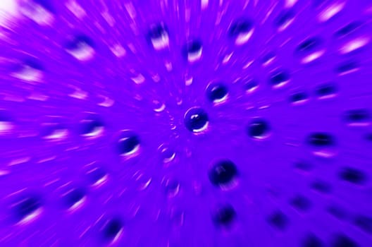 Close up of water droplets on dark blue cover background with zoom in effect.