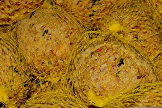 fat balls for tits in a closeup