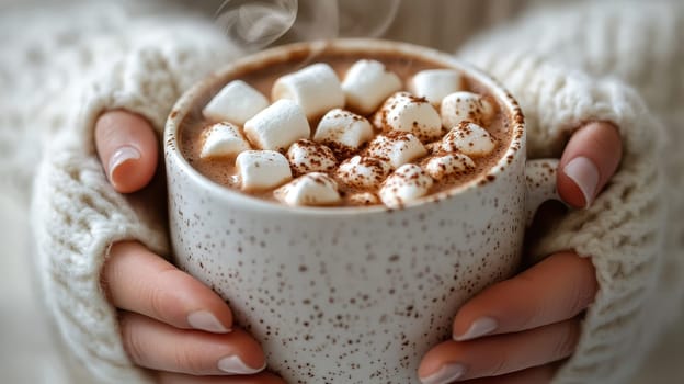 Hot Chocolate with Marshmallows, Cozy Winter Drink