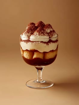 Tasty tiramisu. AI generative.