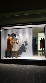 Nice, France - September 22, 2024: Chanel brand perfume store. Cosmetics are the most accessible Chanel product, with counters in upmarket department stores across the world