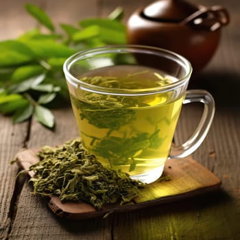 green tea. Neural network AI generated.