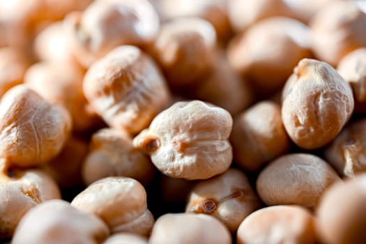 Close-up of chick peas or gram.