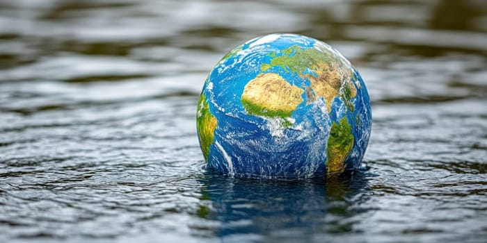 Human Rights Damage Lost in Climate Crisis . AI generative.