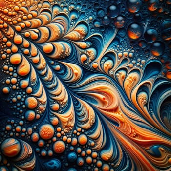 A mesmerizing abstract image of swirling, colorful patterns resembling flowing liquid or paint. The colors are vibrant and dynamic, creating a sense of movement and energy. A high-quality AI-generated photo.