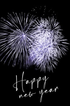 Luxury firework event sky show turn of the year celebration. Holidays season party time. Premium entertainment nightlife background.