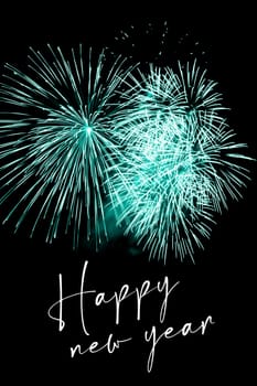 Luxury firework event sky show turn of the year celebration. Holidays season party time. Premium entertainment nightlife background.