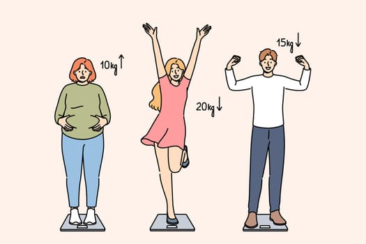 Efforts to lose weight have yielded positive or negative results for people on scale. Woman gained fat, unlike friends who lost weight, because she refused services of professional nutritionist