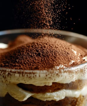 Tasty tiramisu. AI generative.