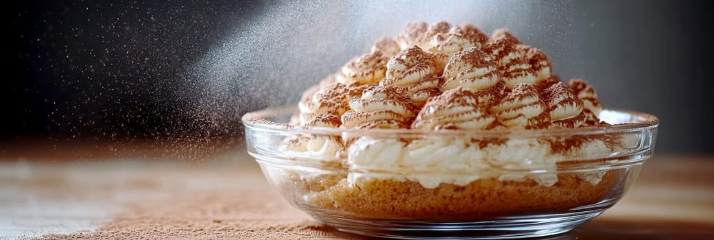 Tasty tiramisu. AI generative.