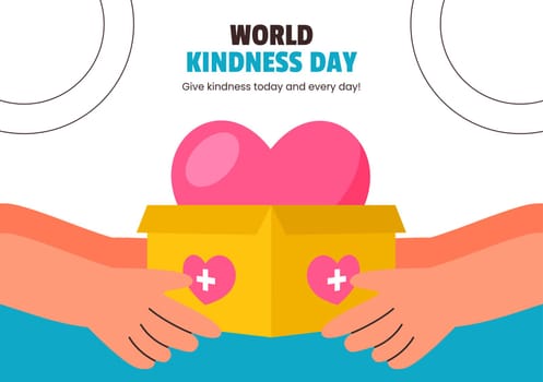 Kindness Day Celebration Templates with a Flat Cartoon Background