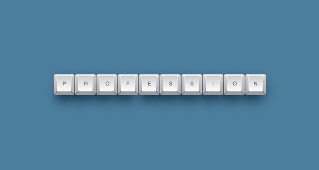 depression text on a 3d keyboard button with shadow, 3d illustration