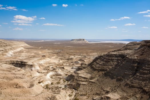 Beautiful Mangystau landscape, Ustyurt natural reserve, Kazakhstan. Central asia travel