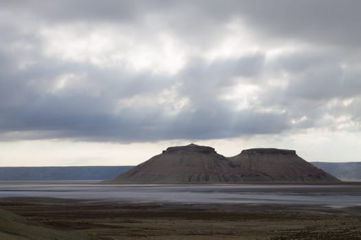 Karyn Zharik depression, Mangystau region, Ustyurt natural reserve, Kazakhstan landscape