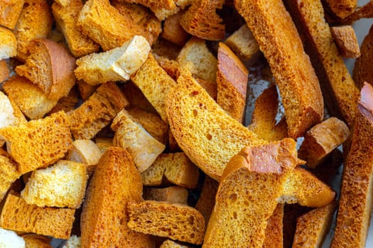 full-frame domestic croutons closeup background